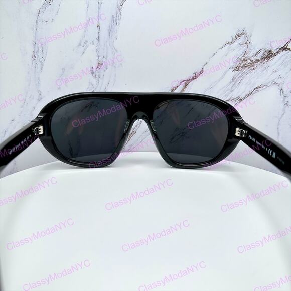 New PRADA Sunglasses PR C05S 16K08Z Black 2025 Collection Aviator Shield Mask main image 16